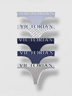Victoria’s Secret 5pk Thong Panties Lot of 5 XL New